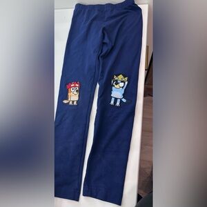 Hanna Andersson Blue Kids Leggings with Bluey and Bingo